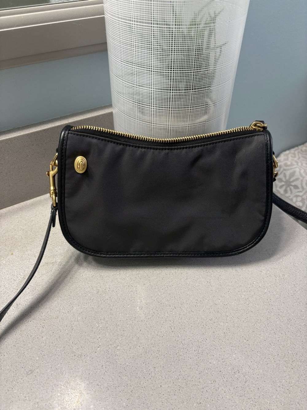 Coach Black Crossbody Bag with Gold Hardware